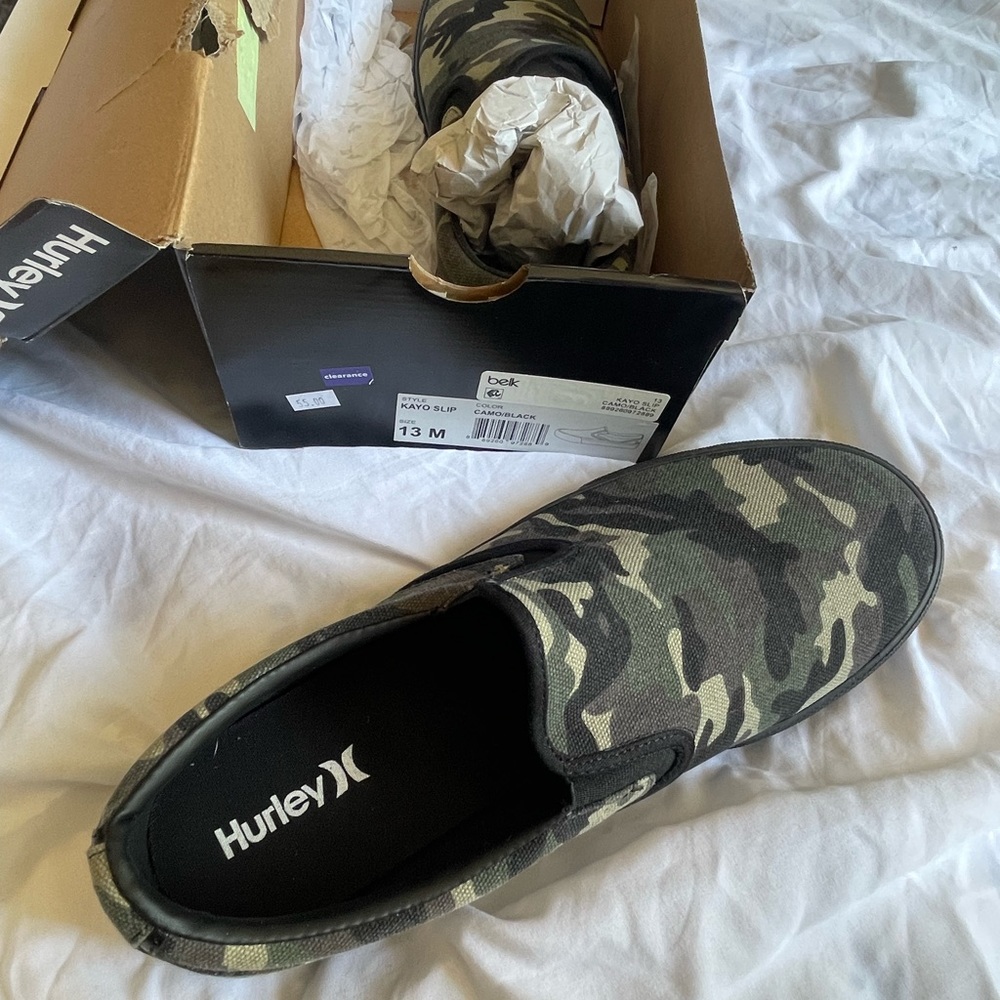 Hurley NIB Camo Kayo Slipper 13m